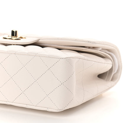 Chanel Caviar Quilted Small Double Flap White 9 of 9