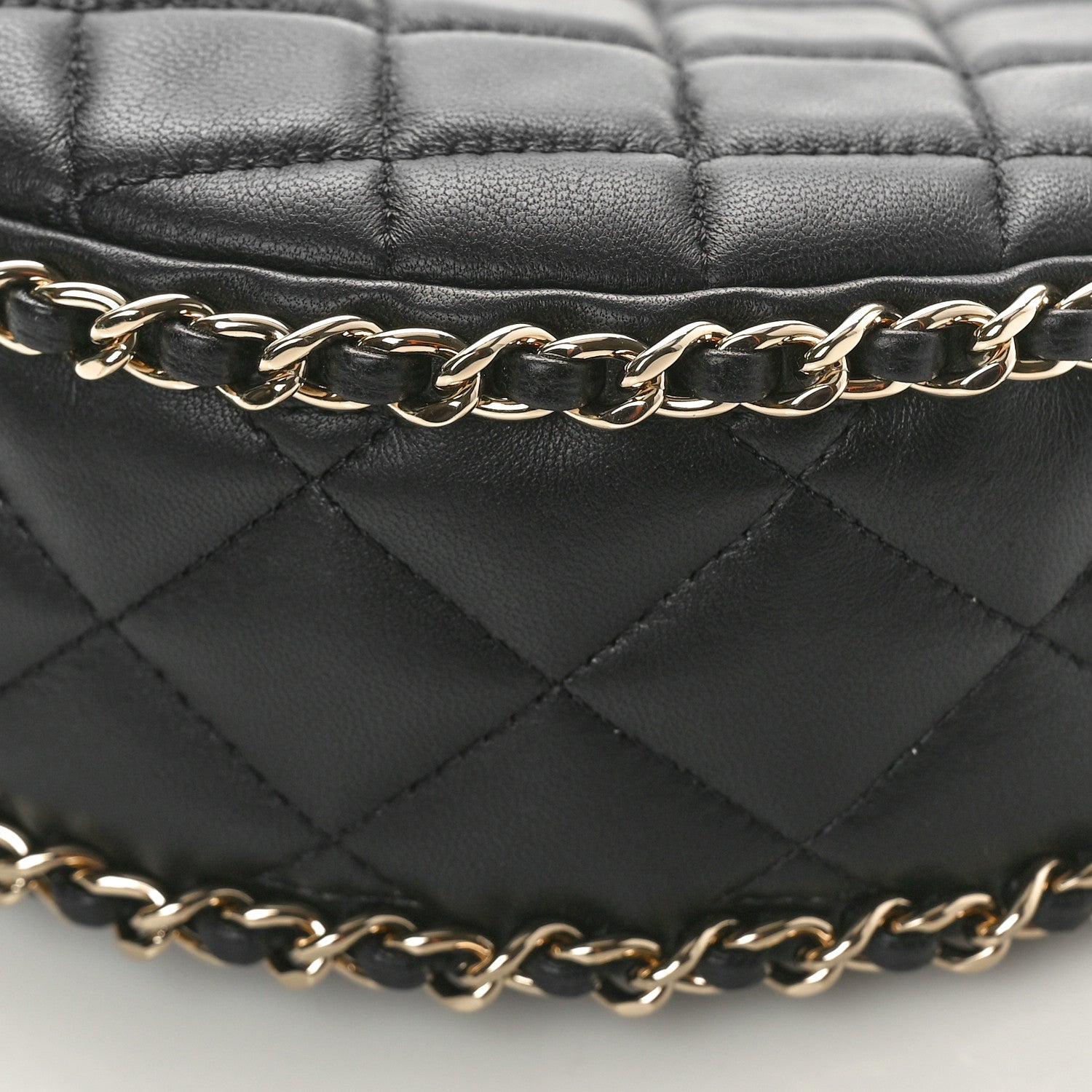 Chanel Lambskin Quilted Small Hobo Bag Black 10 of 10