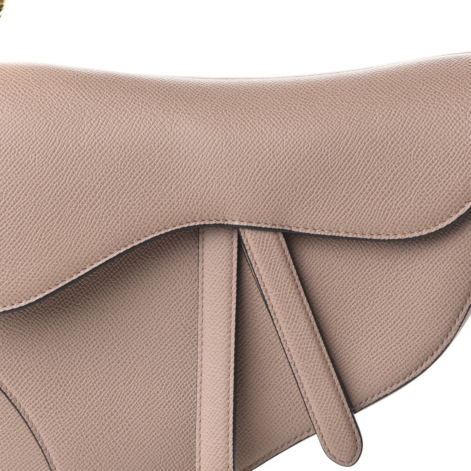 Christian Dior Grained Calfskin Saddle Bag Pink 10 of 11