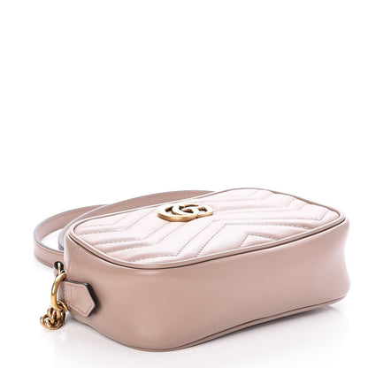 Gucci Calfskin Matelasse Mini GG Marmont Chain Shoulder Bag Nude 4 of 7