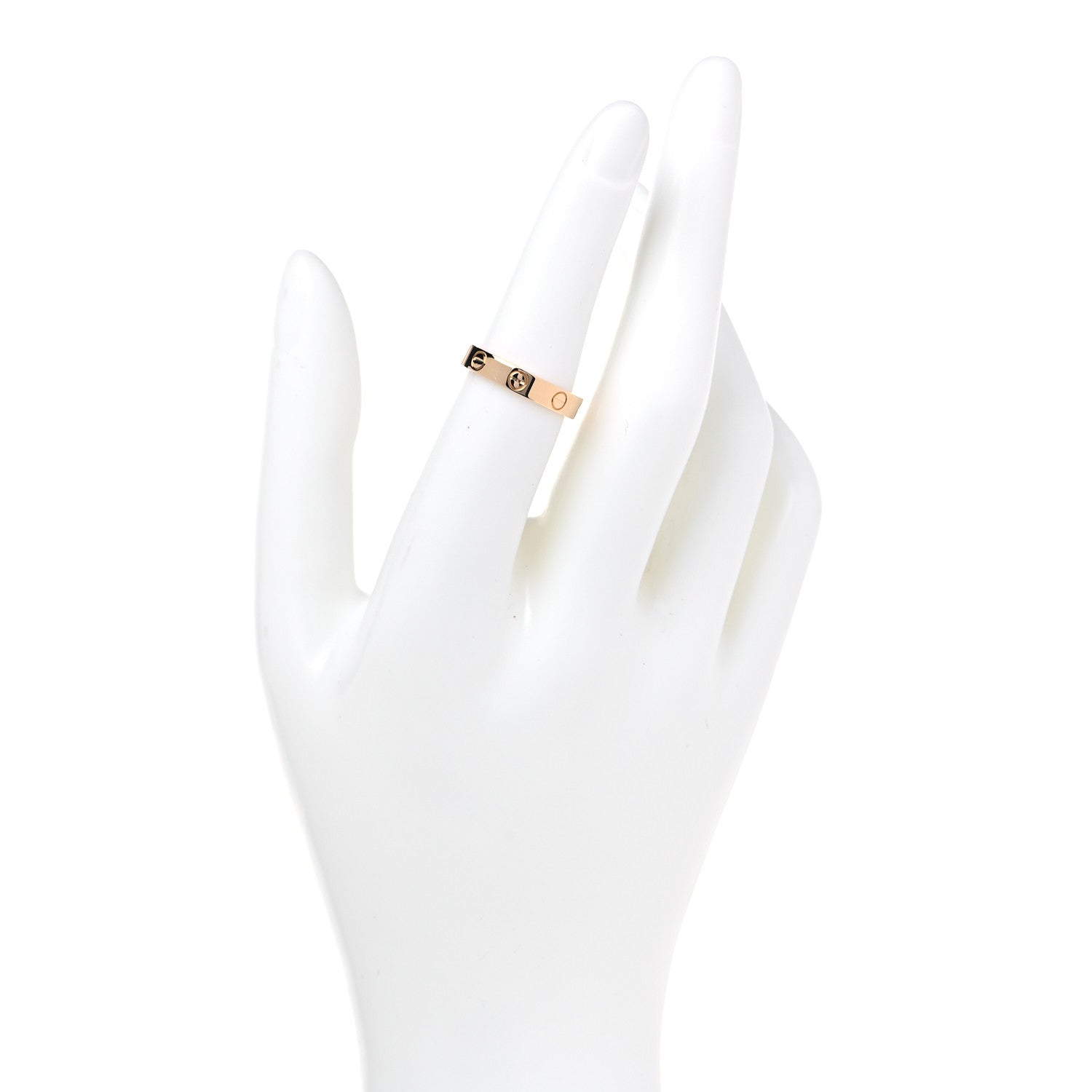Cartier 18K Yellow Gold 3.5mm LOVE Wedding Band Ring 53 6.5 2 of 6