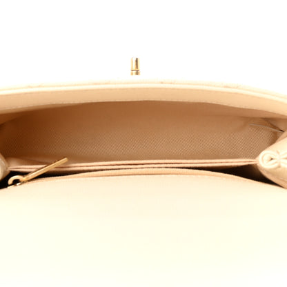 Chanel Caviar Quilted Mini Coco Handle Flap Beige 5 of 12