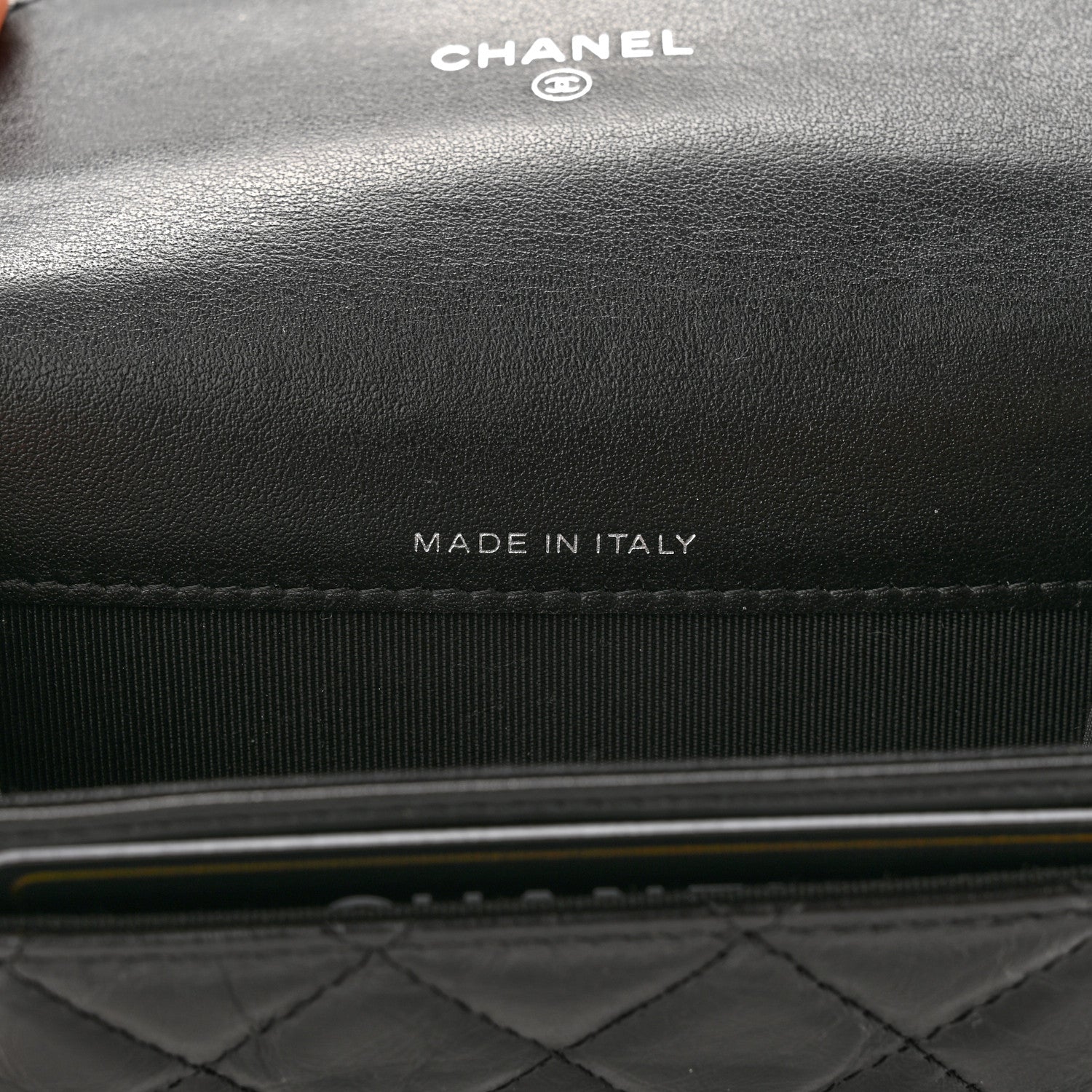 Chanel Aged Calfskin Quilted Reissue Flap Card Holder So Black 6 of 12