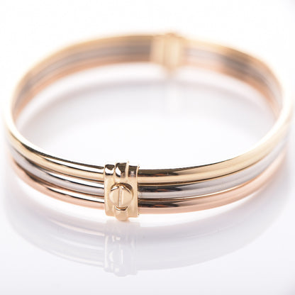 Cartier 18K Tri-Color Gold Bangle 18 5 of 7