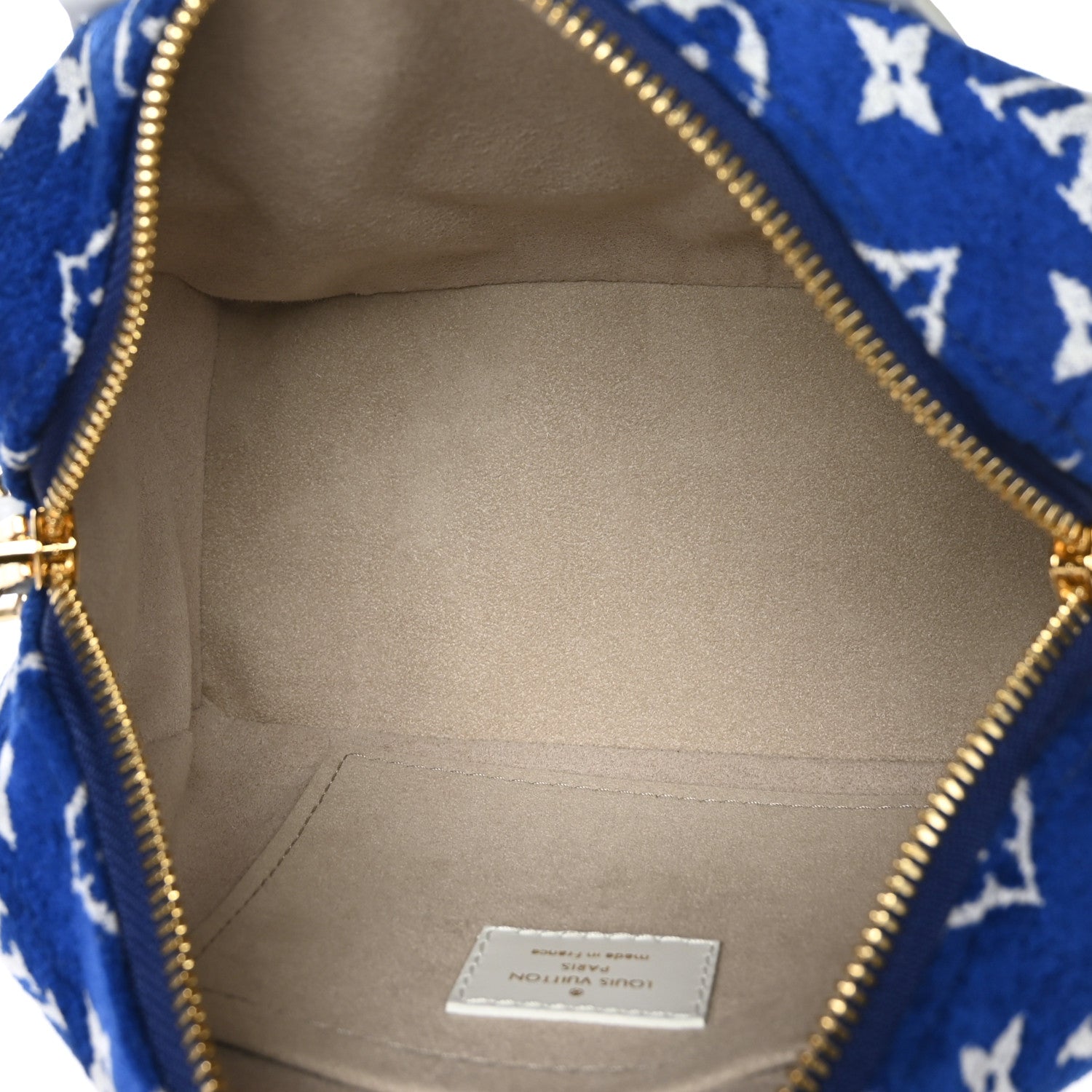 Louis Vuitton Jacquard Velvet Monogram LV Match Speedy Bandouliere 20 Blue 5 of 10