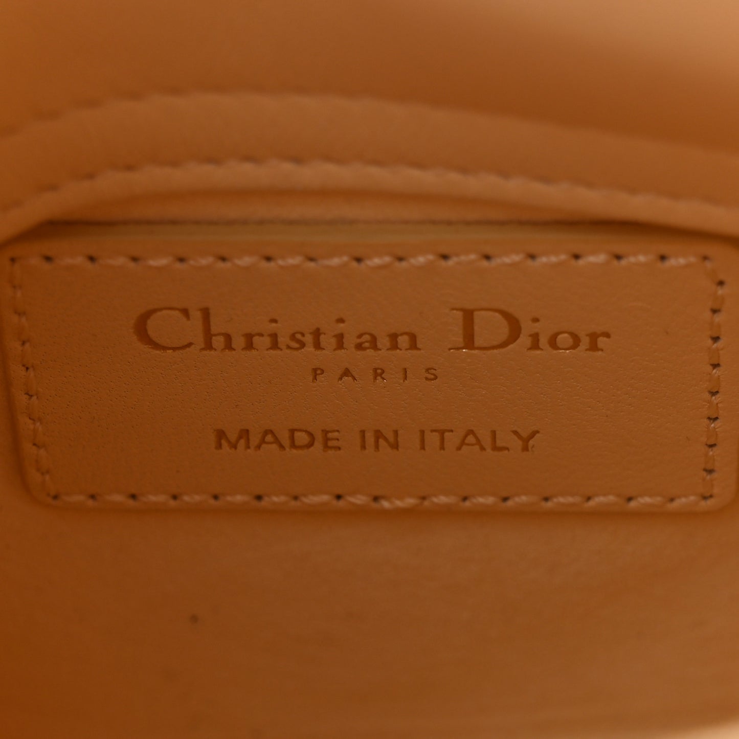 Lambskin Cannage Micro Lady Dior Soft Yellow