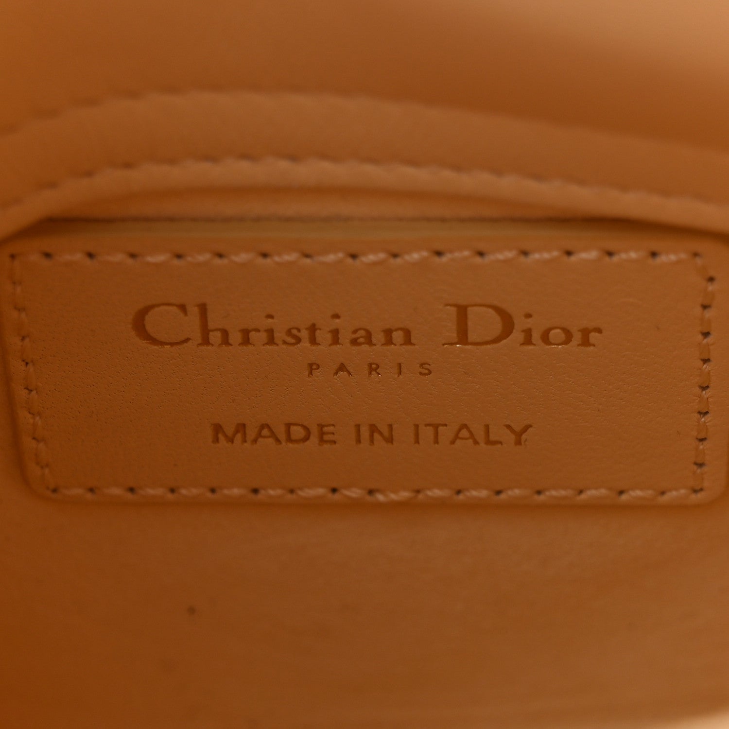 Christian Dior Lambskin Cannage Micro Lady Dior Soft Yellow 7 of 11