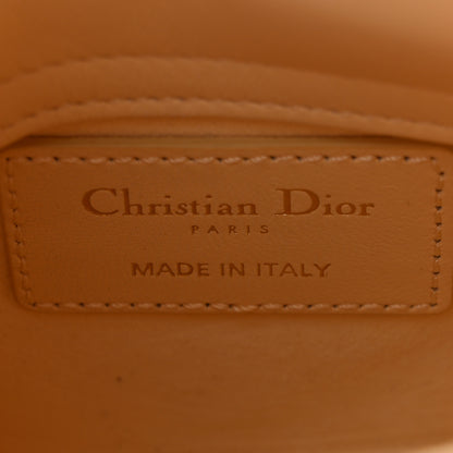 Christian Dior Lambskin Cannage Micro Lady Dior Soft Yellow 7 of 11