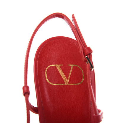 Valentino Garavani Calfskin Tonal Vlogo Slingback 80mm Pumps 41 Rouge Pur 8 of 11