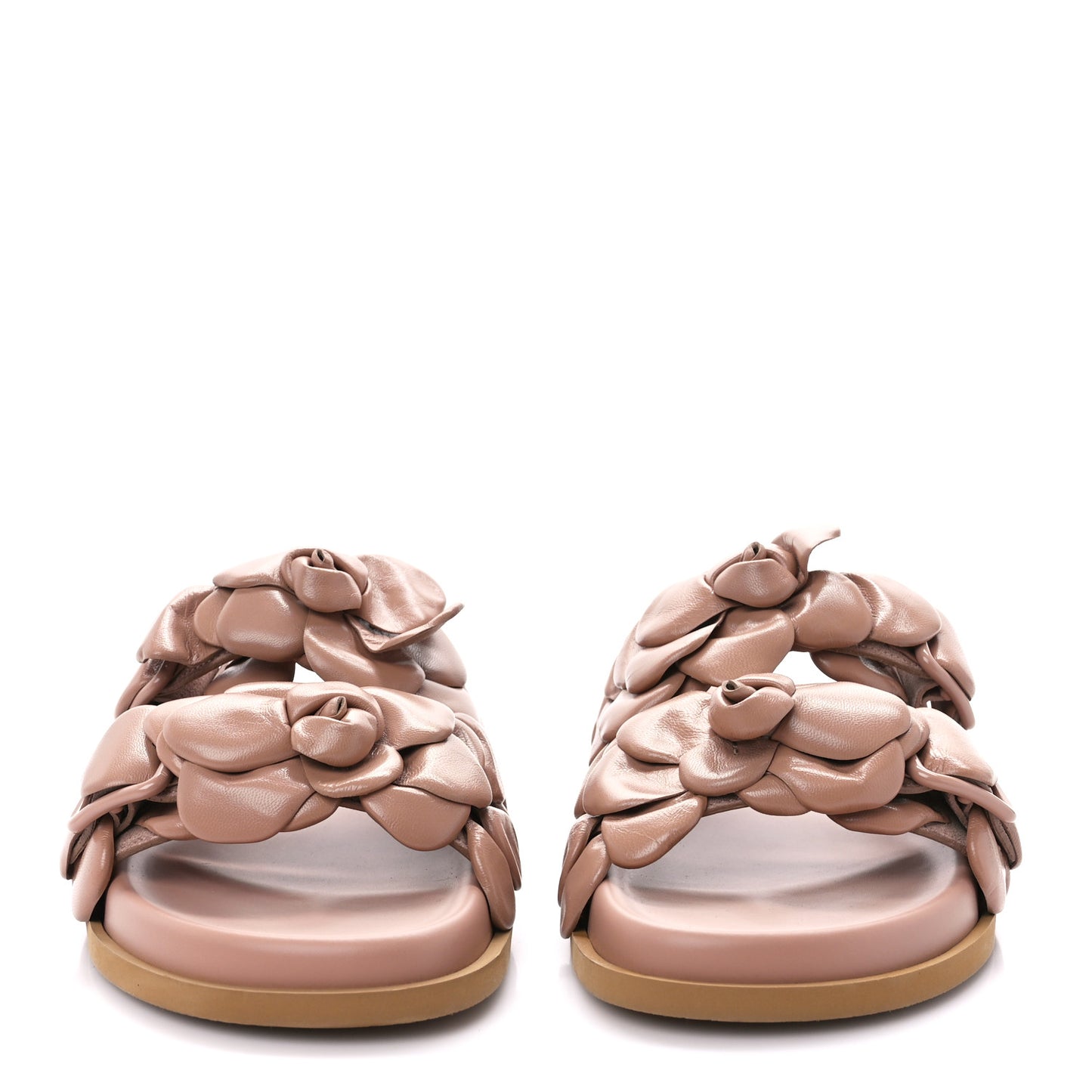 Kidskin Atelier 03 Rose Edition Double Buckle Slide Sandals 40 Rose Canelle