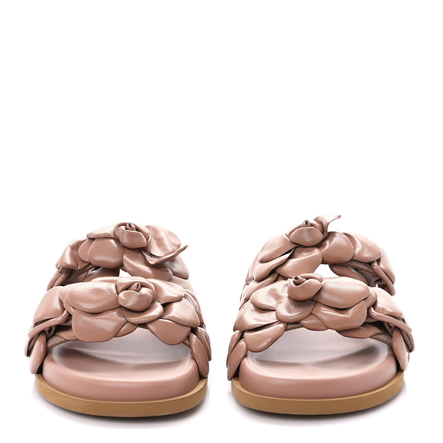 Valentino Garavani Kidskin Atelier 03 Rose Edition Double Buckle Slide Sandals 40 Rose Canelle 2 of 9