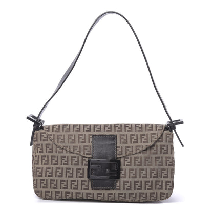 Fendi Zucchino Baguette Dark Brown 1 of 11