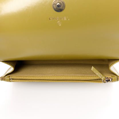 Chanel Lambskin Quilted Chanel 19 Flap Phone Holder With Chain Green 5 of 12