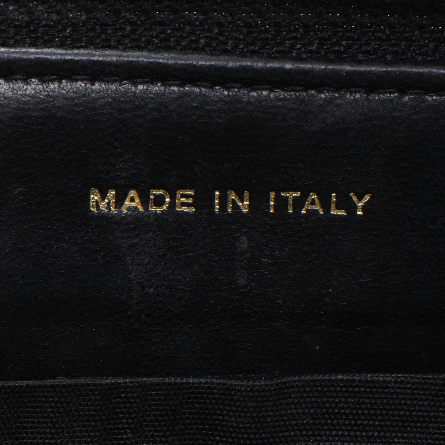 Caviar Zip Around Wallet Black
