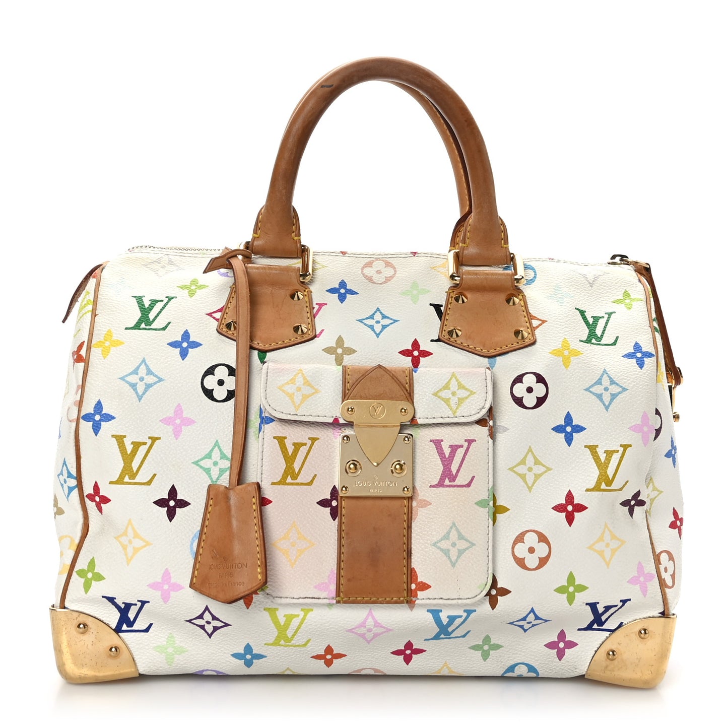Monogram Multicolor Speedy 30 White