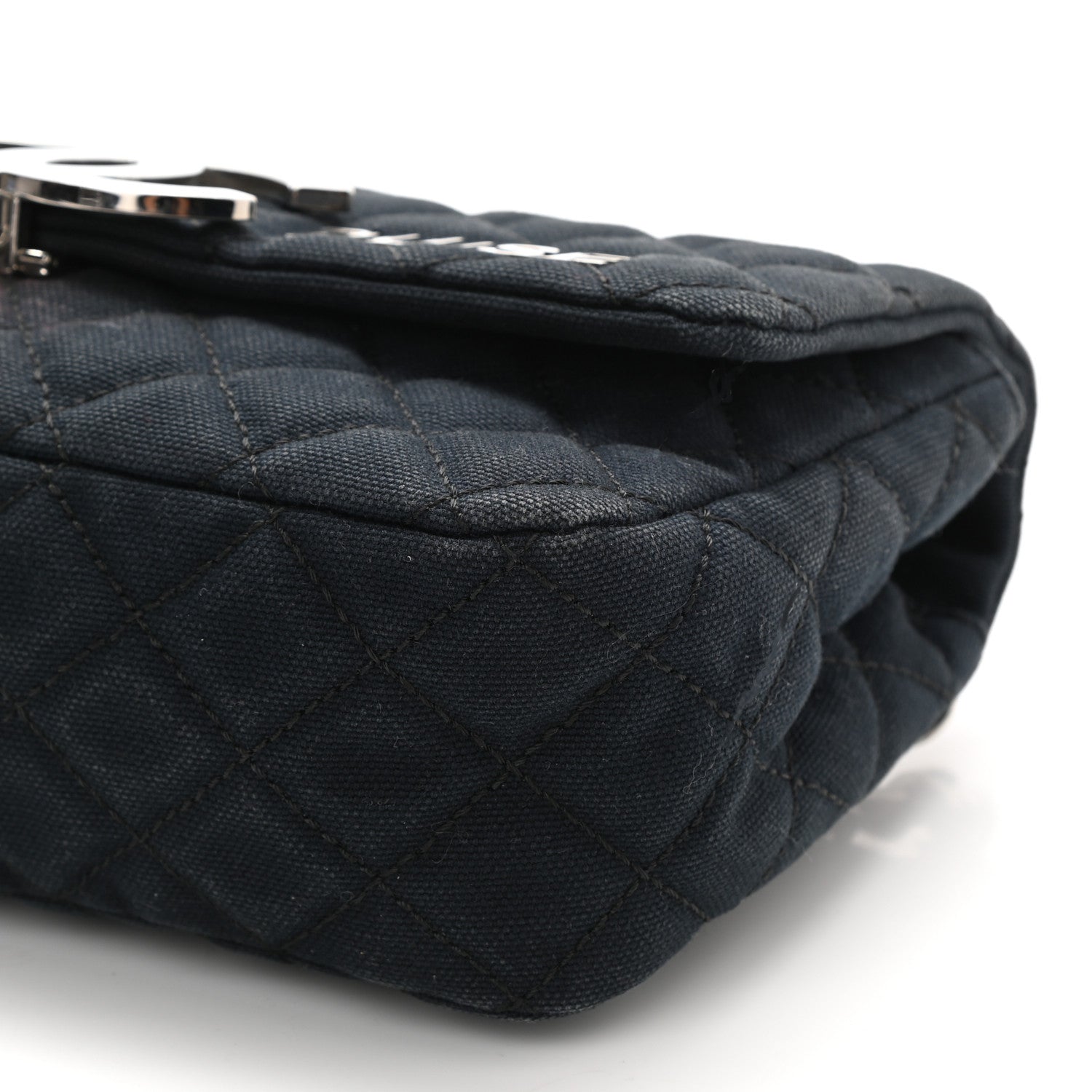 Chanel Canvas Quilted CC Cruise Flap Black 10 of 12
