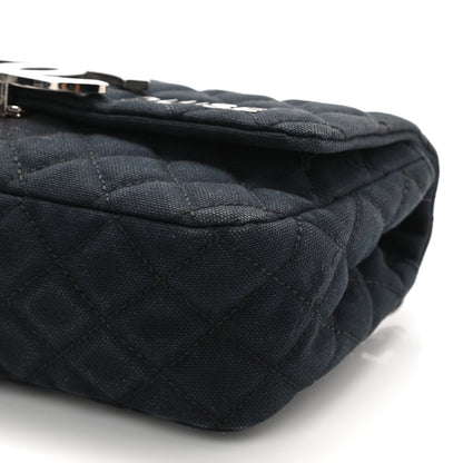 Chanel Canvas Quilted CC Cruise Flap Black 10 of 12