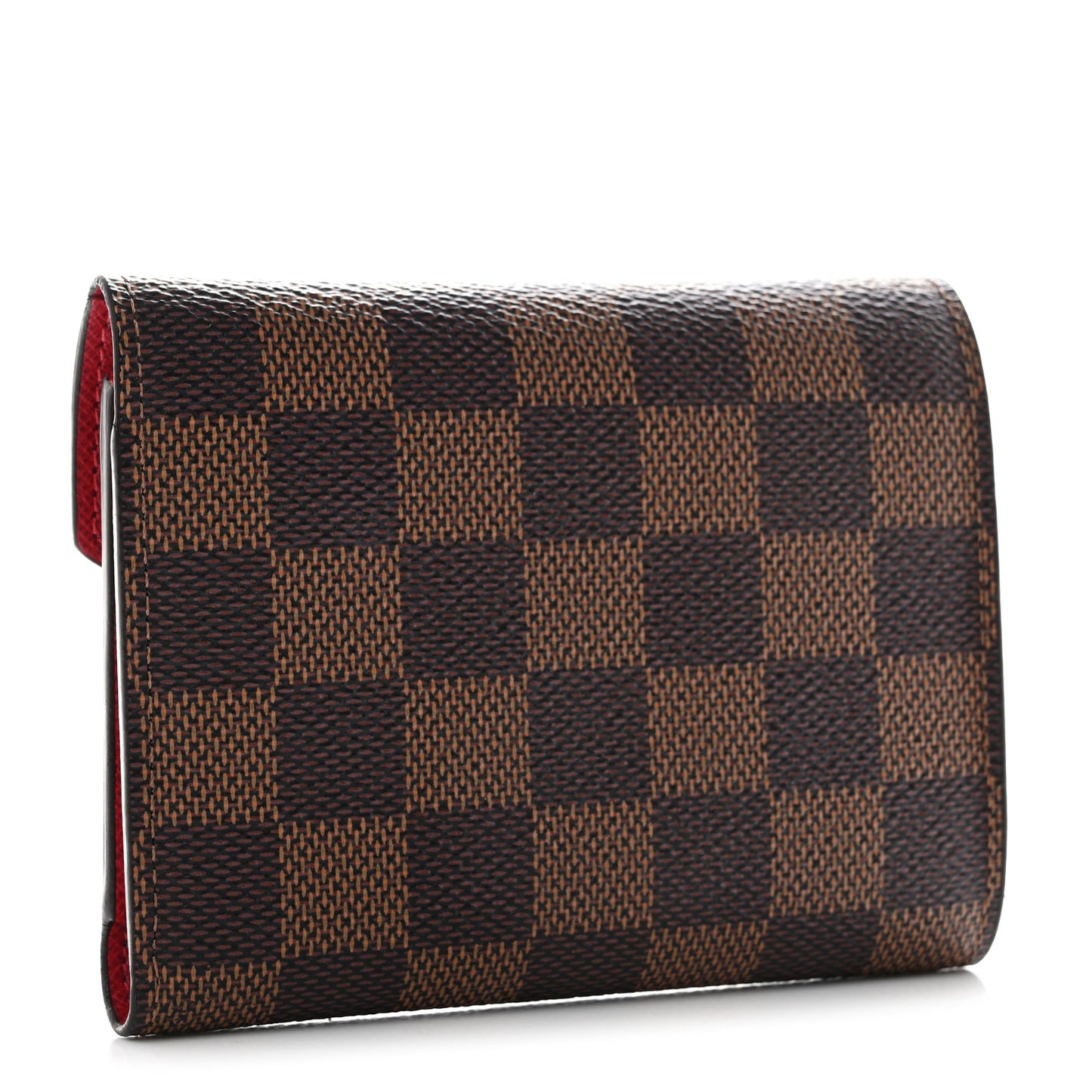 Damier Ebene Victorine Wallet Red