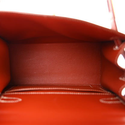 Hermes Box Mini Kelly Sellier 20 Brique 5 of 10