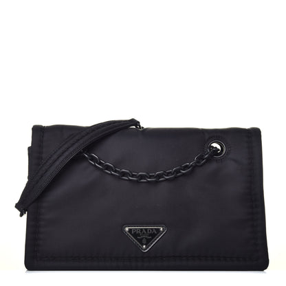 Prada Nylon Tessuto Chain Shoulder Bag Black 1 of 10