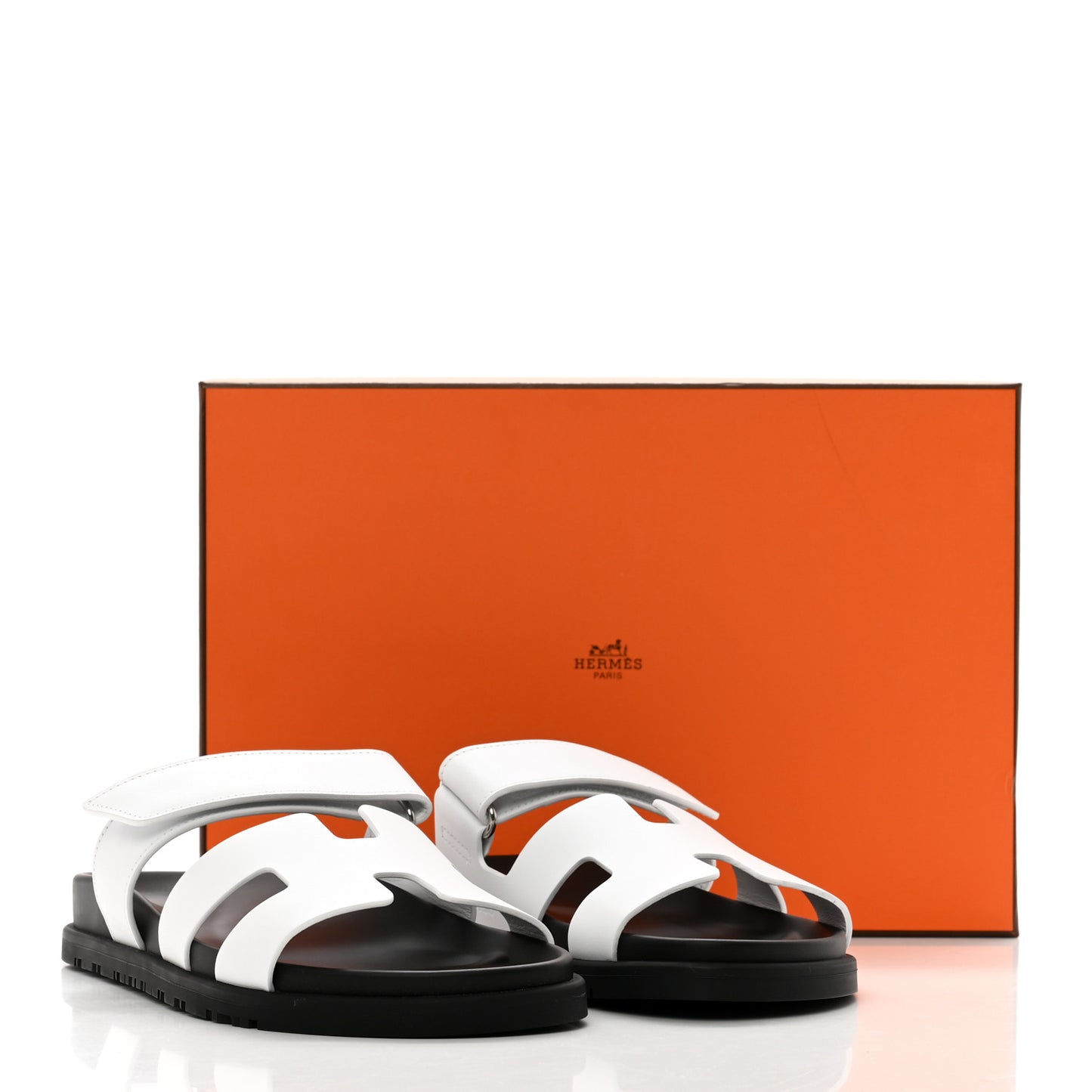 Calfskin Womens Chypre Sandals 37 White