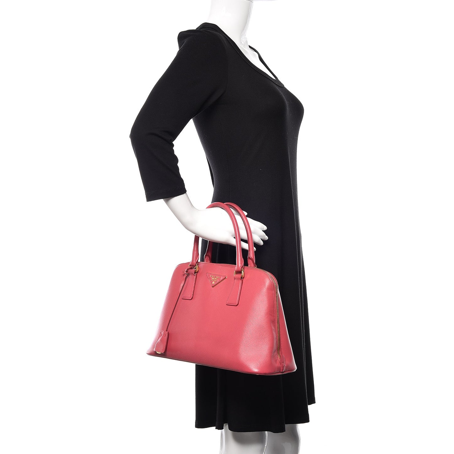 Saffiano Lux Medium Promenade Tote Peonia