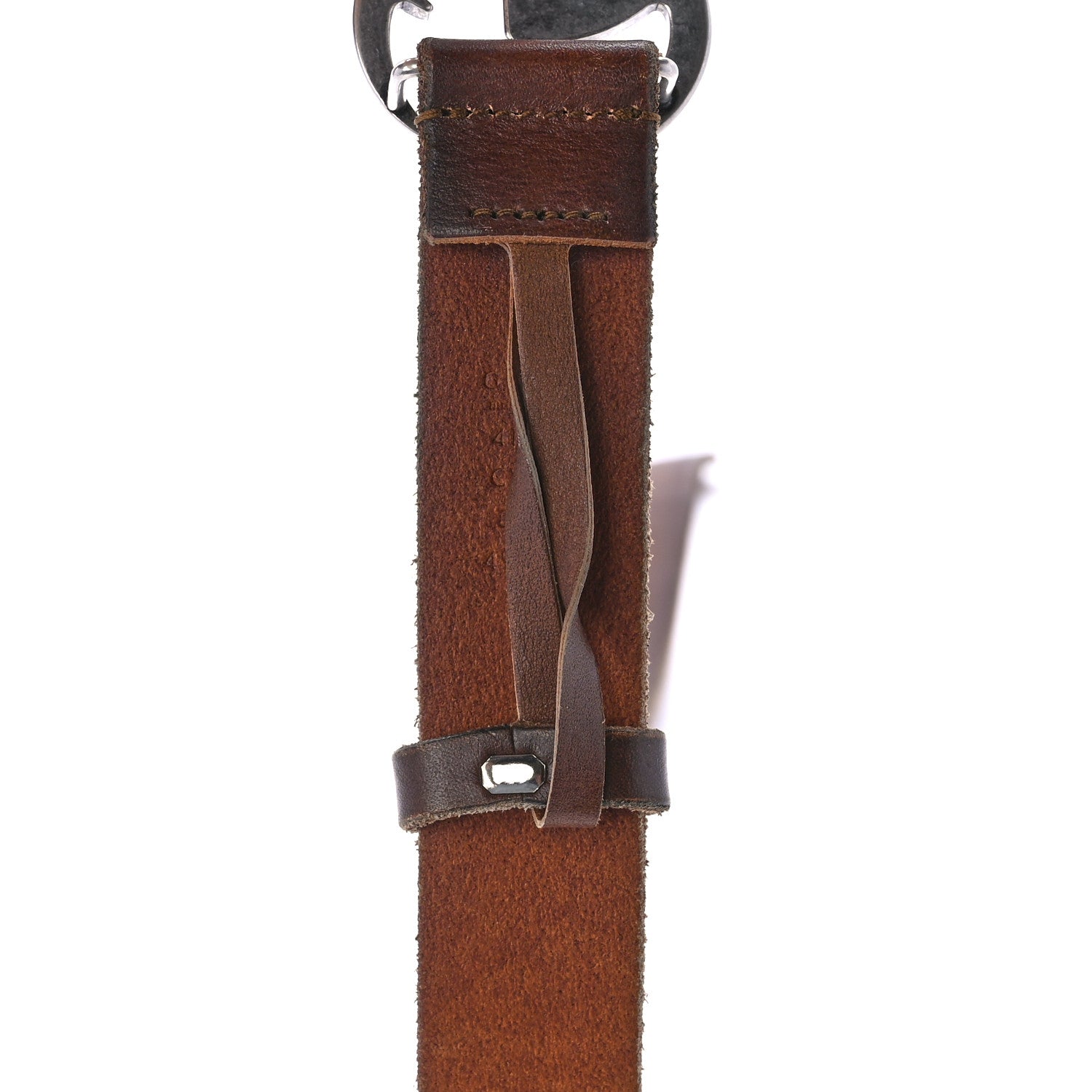 Gucci Faded Calfskin Double G 30mm Belt 80 32 Cuir 4 of 4