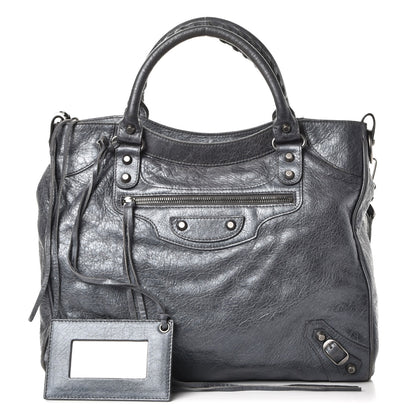 Balenciaga Agneau Classic Hardware Velo Argent Fonce 1 of 12