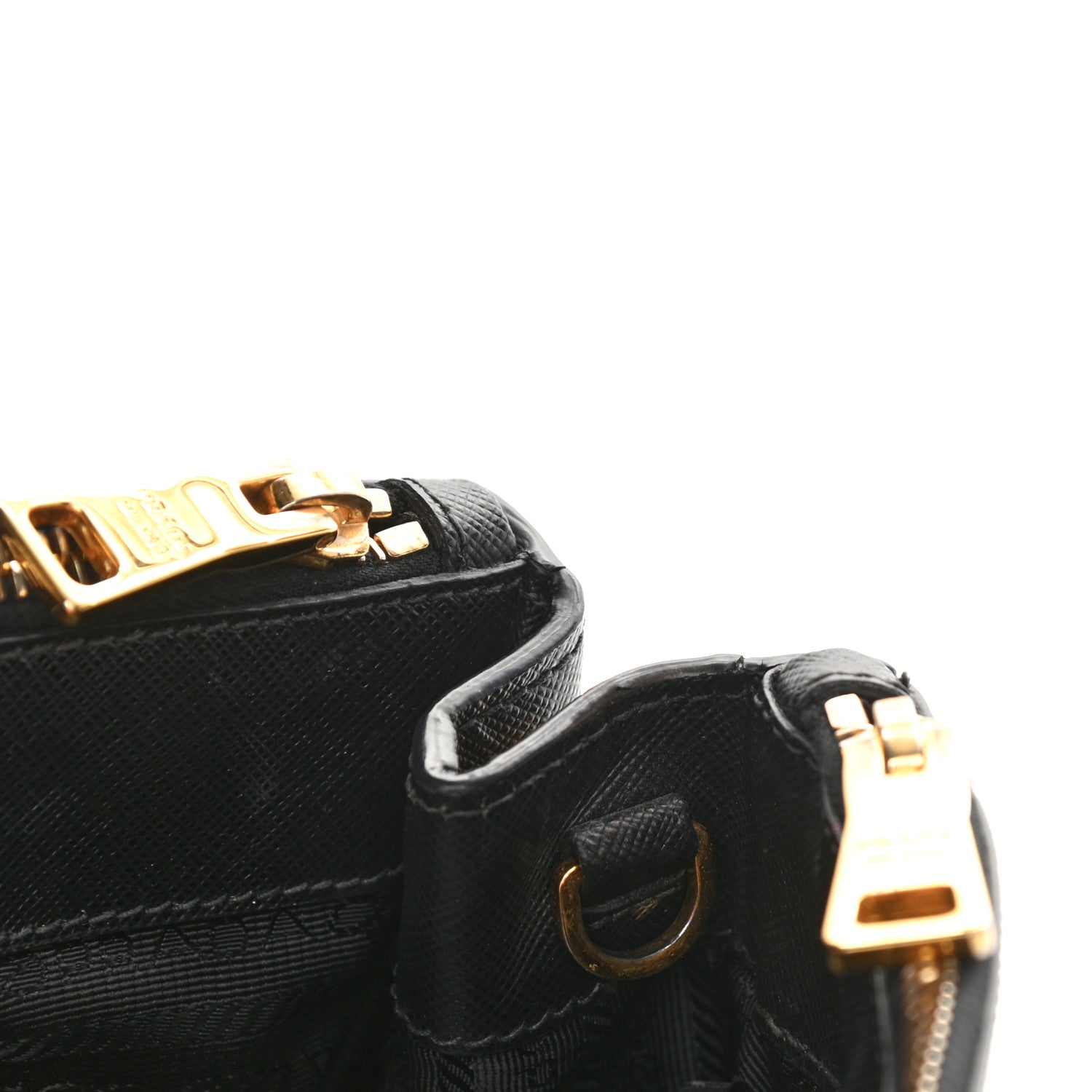 Prada Saffiano Small Galleria Double Zip Tote Black 33 of 35