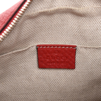 Gucci Pebbled Calfskin Small Soho Disco Bag Tabasco Red 6 of 8