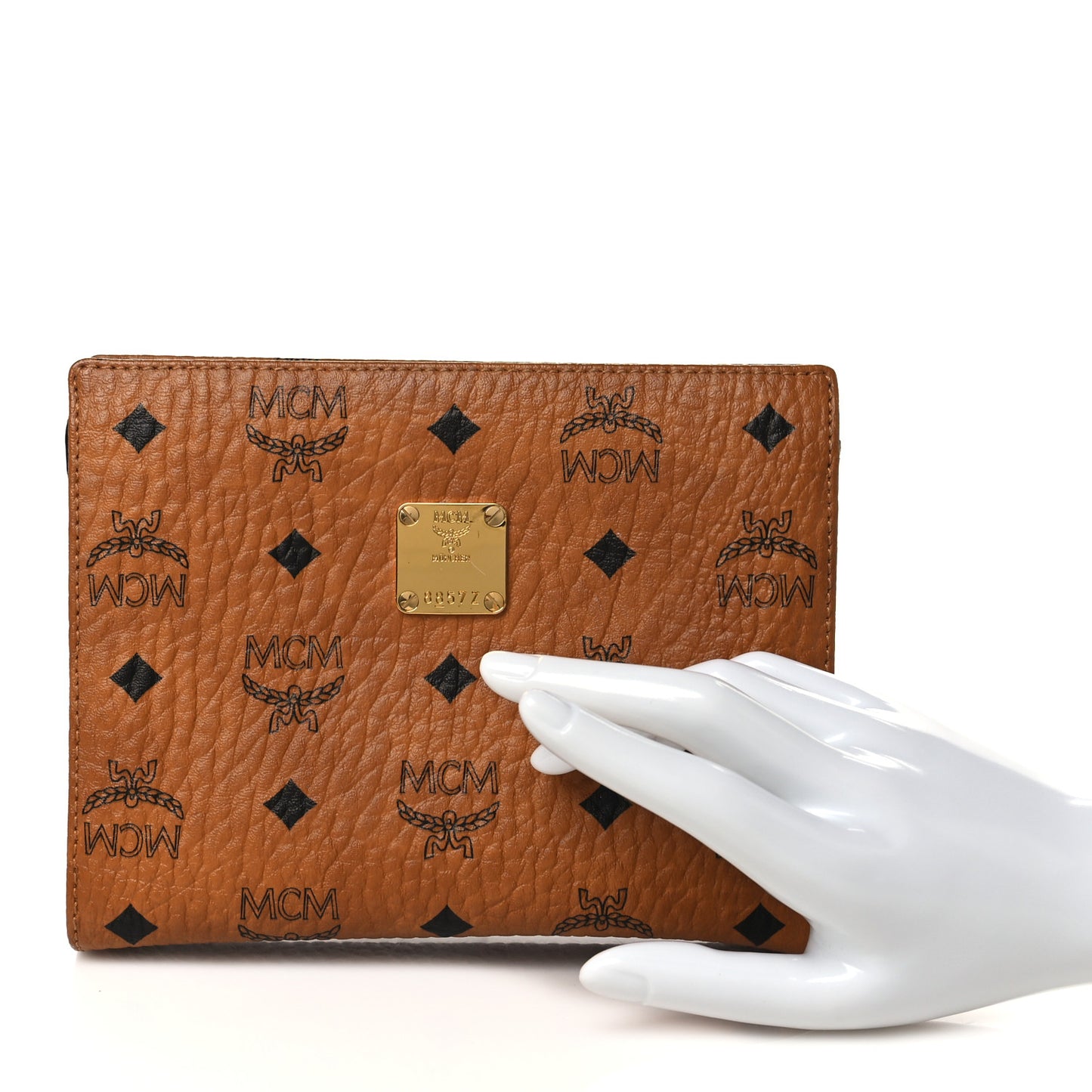 Visetos Small Zip Pouch Cognac