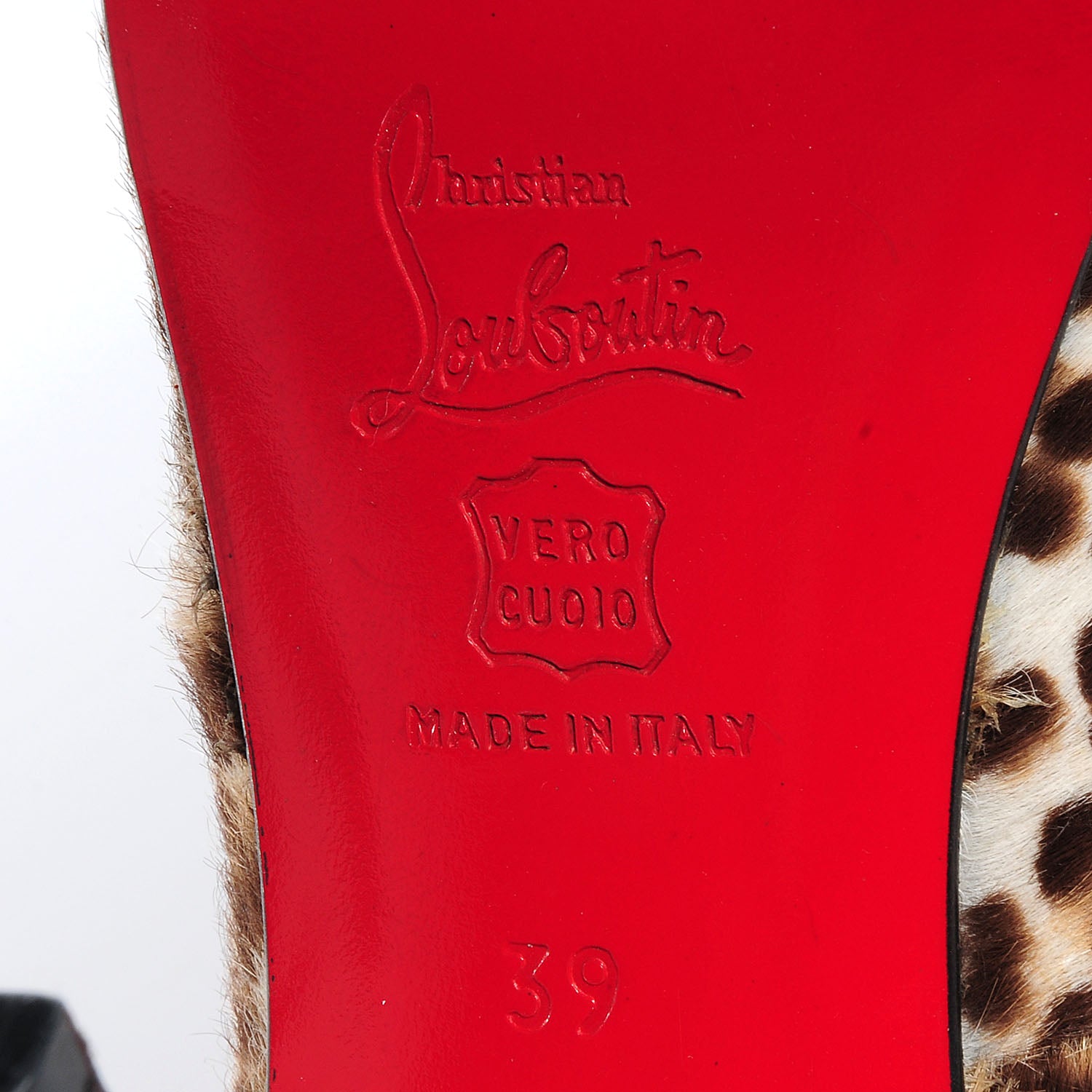 Christian Louboutin Calf Hair Leopard Very Prive 120 Pumps 39 Leopard 6 of 6