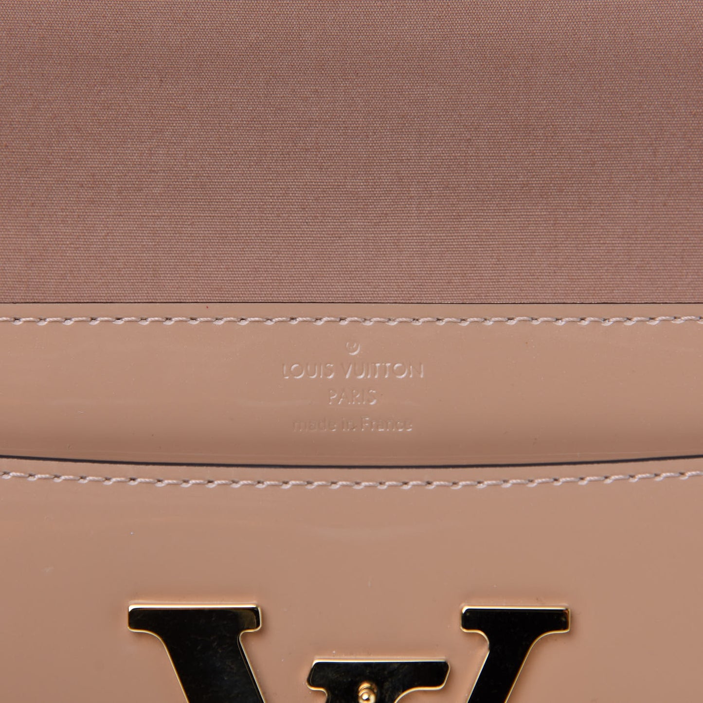 Patent Louise Clutch Nude
