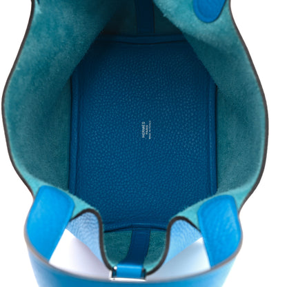 Hermes Taurillon Clemence Picotin Lock 18 PM Bleu Zanzibar 5 of 11