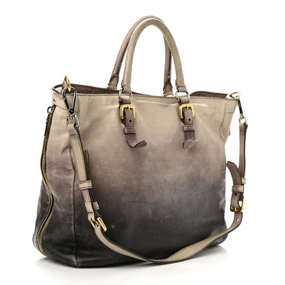 Prada Glace Calf Shoulder Bag Ardesia Fumo 3 of 12