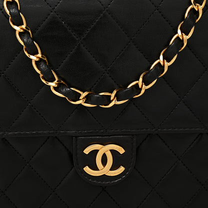 Chanel Lambskin Quilted Medium Single Flap Black 8 of 10
