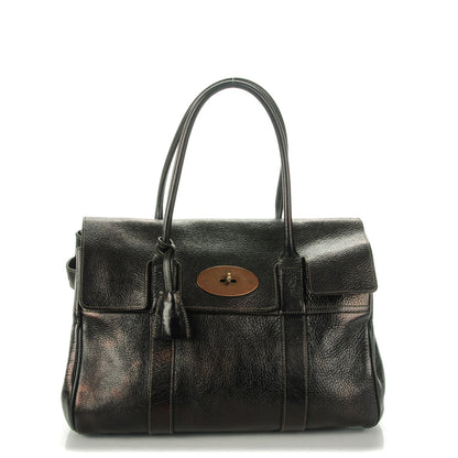 Mulberry Shiny Grain Bayswater Chocolate 1 of 8