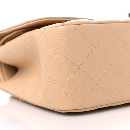 Chanel Caviar Quilted Jumbo Double Flap Beige 8 of 10