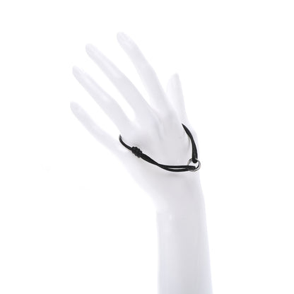 Cartier 18K White Gold Ceramic Trinity Cord Bracelet Black 3 of 14