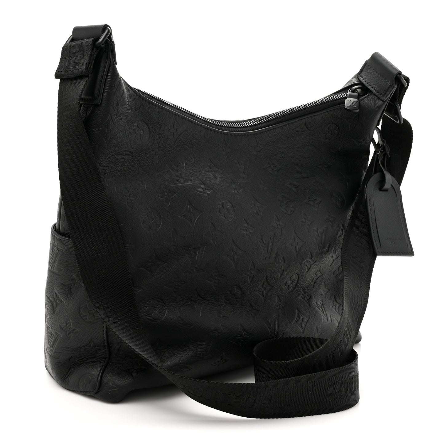 Calfskin Monogram Shadow Hobo Cargo Black