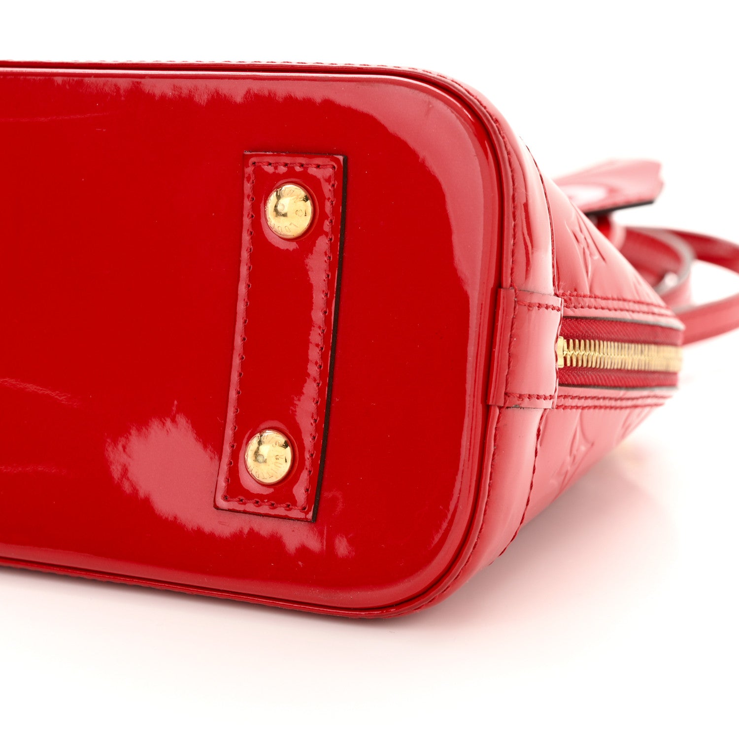 Louis Vuitton Vernis Alma BB Cherry 9 of 10