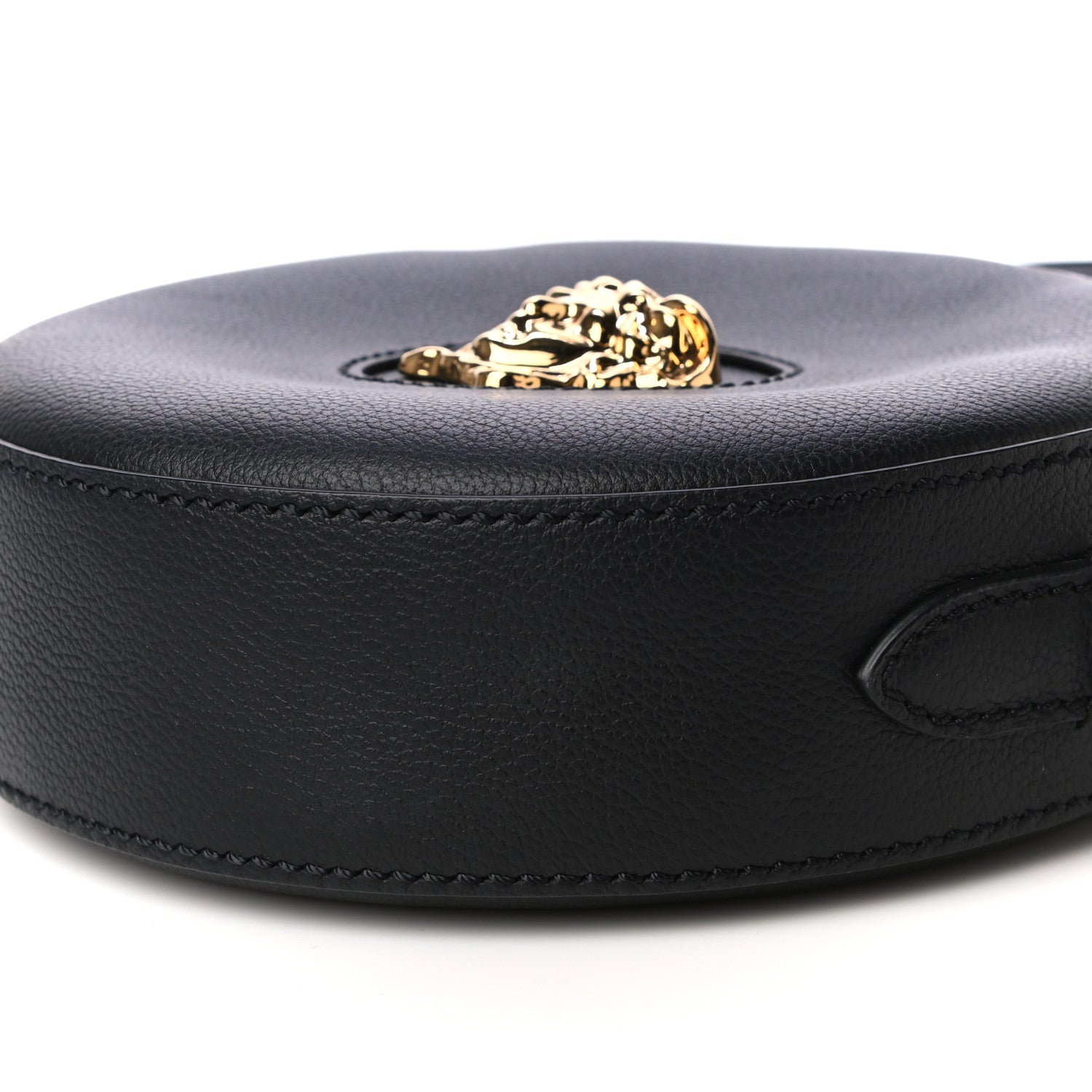 Versace Calfskin La Medusa Round Camera Bag Black 8 of 9