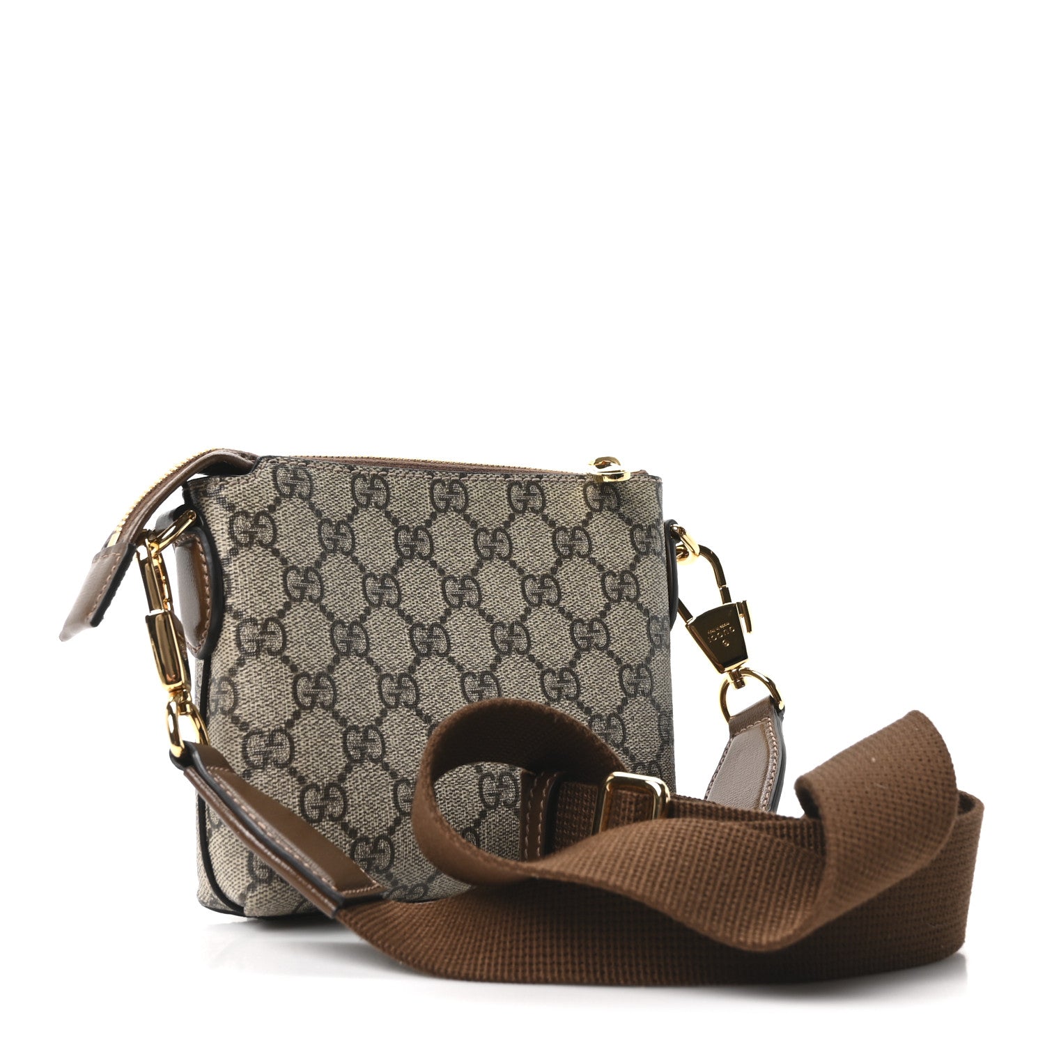 Gucci GG Supreme Monogram Azalea Calfskin Small Retro Interlocking