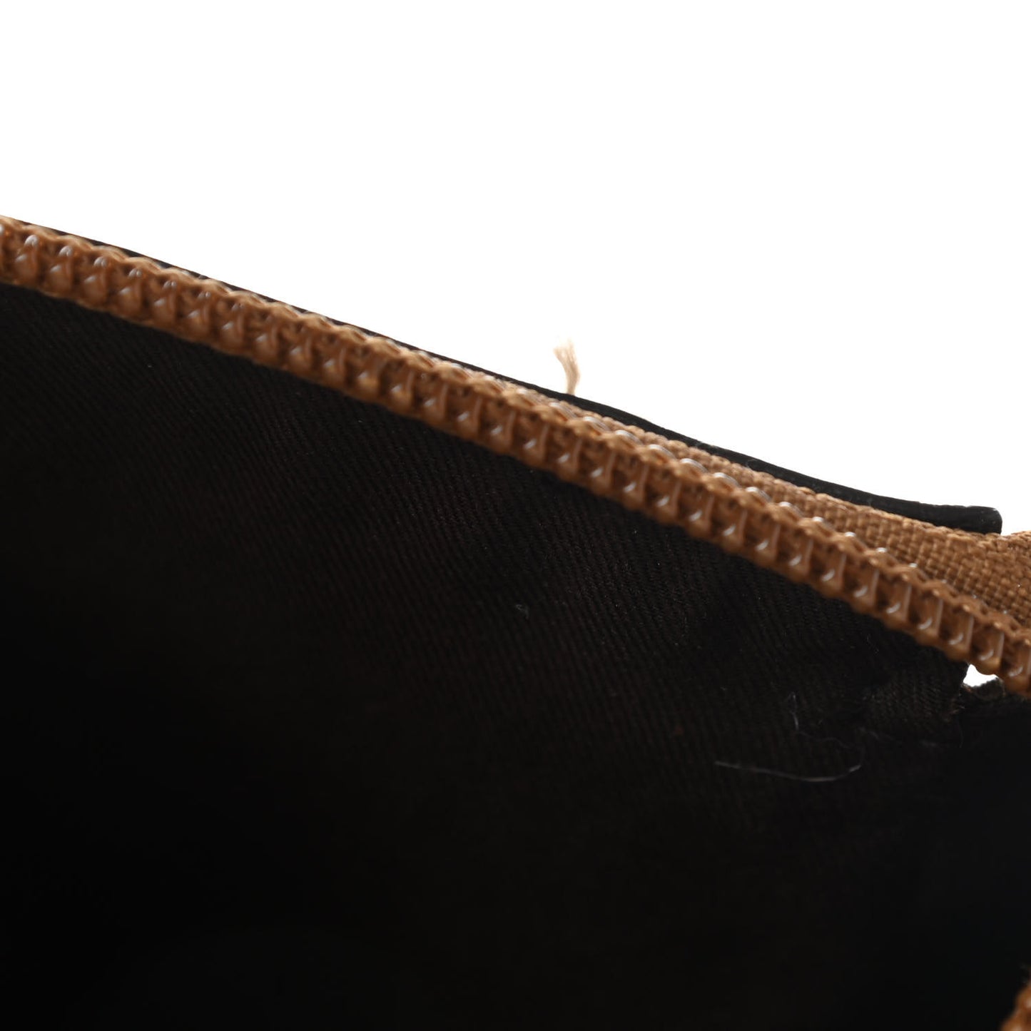 Satin Monogram D Ring Cosmetic Case Metallic Bronze