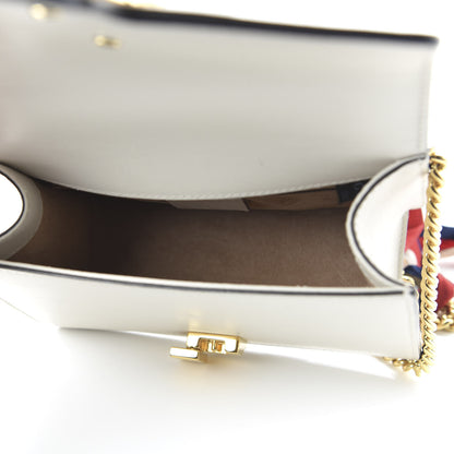 Gucci Calfskin Mini Sylvie Chain Shoulder Bag White 5 of 11