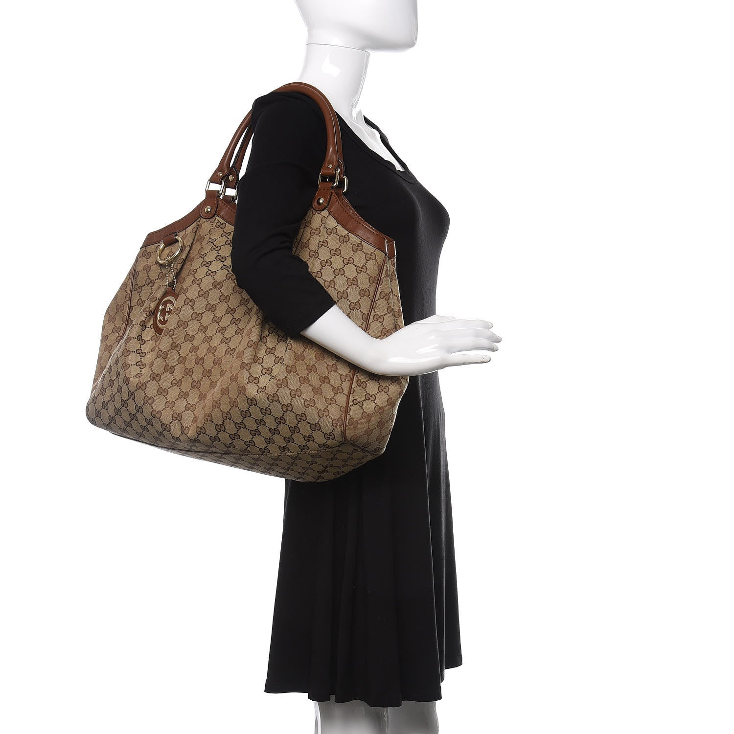 Gucci Monogram Large Sukey Tote Brown 2 of 15