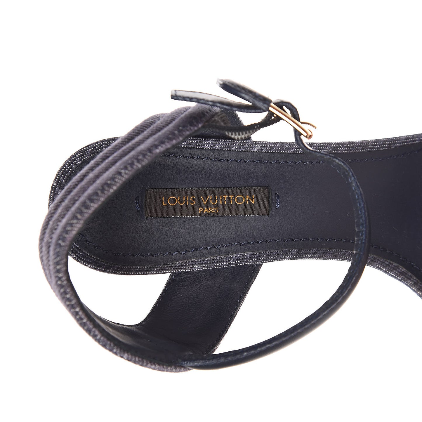 Platform Open Toe Sandals 36.5 Denim