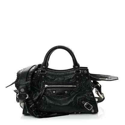 Balenciaga Agneau Arena Neo Cagole Handbag XS Black 1 of 10