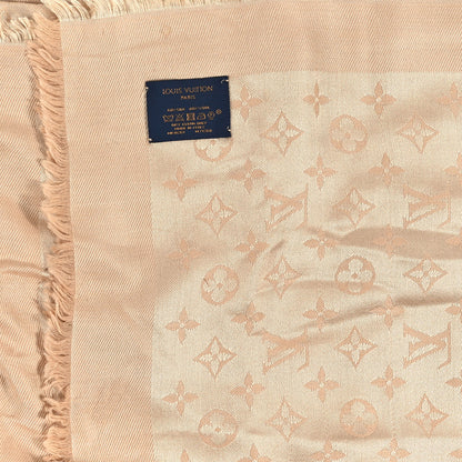 Louis Vuitton Silk Wool Monogram Shawl Dune 3 of 3