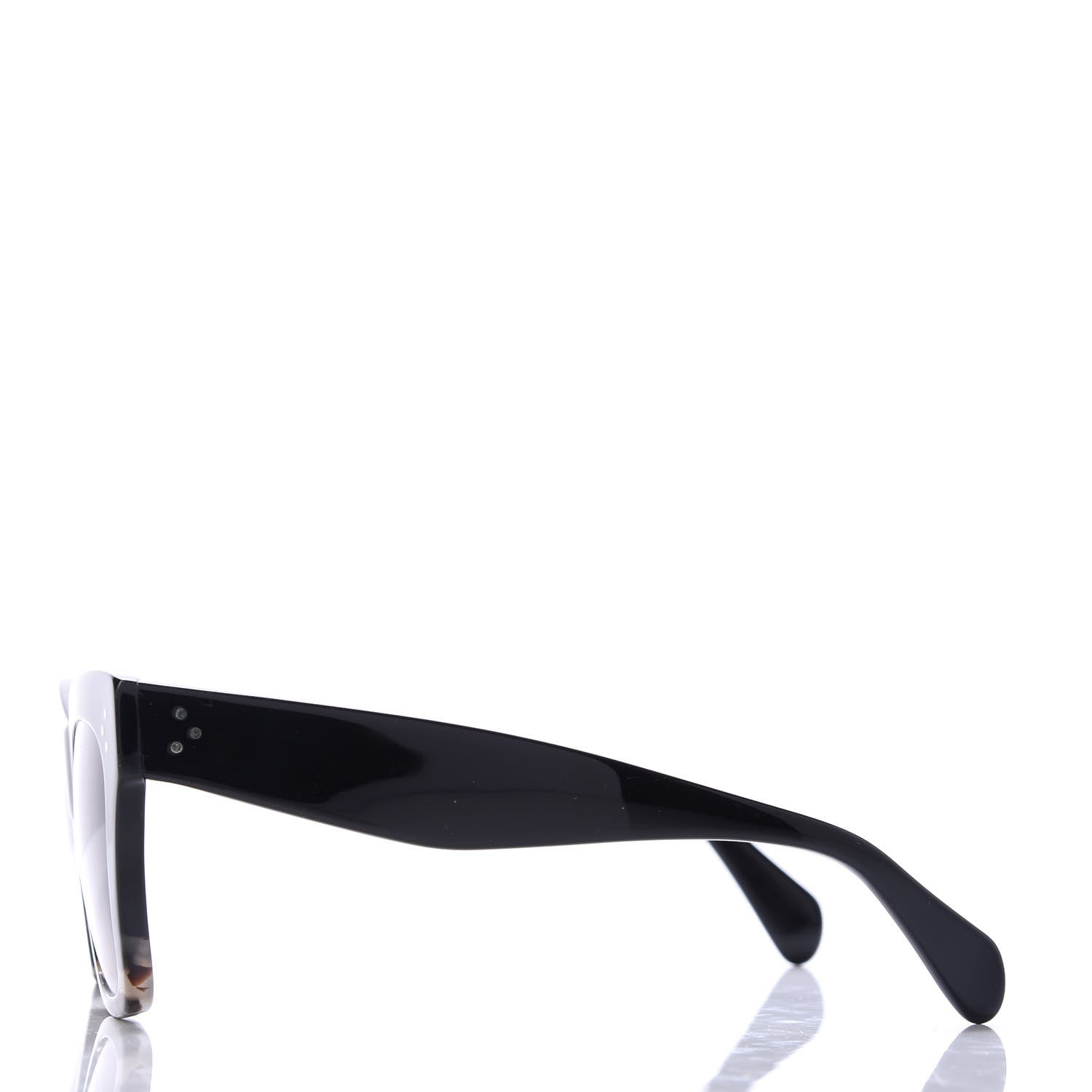 Celine Acetate Cat Eye Sunglasses CL40004I Havana Black 3 of 7